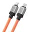 Кабель Baseus CoolPlay Series Fast Charging Cable Type-C to Lightning 20W 1m CAKW000007 Orange - миниатюра 3