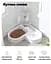 Миска для животных Semi Animal Bowl 21см*22см*26см 500 мл угловая, White с автоматической поилкой - мініатюра 2