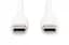 Кабель для зарядки Assmann USB-C, USB-C - USB-C 1 м, USB 2.0, 60W AK-300341-010-W White - мініатюра 2