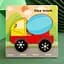 Деревянный пазл для детей Бетономешалка Clay truck 15×15 см развивающая игрушка строительная машина детский пазл сортер - миниатюра 2