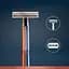 Подарочный набор Gillette King C: Безопасная бритва + Гель для бритья 150 мл - миниатюра 4