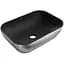 Умивальник Mexen Rita silver brushed black matt накладний MEX-21084573, Хром - мініатюра 1