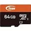 Карта пам'яті Team microSD 64GB Class10 UHS-I (з адаптером) (TCUSDX64GUHS41) - мініатюра 1