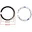 Стальная пластина DK для MagSafe Ring Letter на скотче (Кольцо С / black) - мініатюра 2