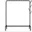Підлогова вішалка-стійка для одягу та взуття чорна 110х150см Clothes Rack TW-607 - мініатюра 1