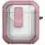 Футляр протиударний Locking Button для навушників Airpods 1/2 Pink - мініатюра 1