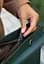 Жіноча шкіряна сумка Midi зелена - мініатюра 10
