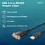 Кабель для передачі даних USB 2.0 AM to COM 1.8m DB9 RS232 FT232RNL black Digitus (DA-70172) - мініатюра 4