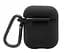 Чехол для наушников Apple AirPods Silicone Case with carbine [Black] [39573] - миниатюра 4