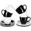Сервіз чайний Luminarc Carine Black & White 220 мл (5482617) - мініатюра 1