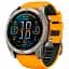 Смарт-годинник Garmin Fenix 8 51mm AMOLED Sapphire Titanium w. Spark Orange/Graphite Silicone Band (010-02905-10/11) - мініатюра 1