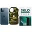 Защитная гидрогелевая пленка SKLO Back (тыл+грани без углов+лого) Camo для Apple iPhone 11 Pro (5.8) Коричневый / Army Brown - миниатюра 1