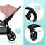 Прогулянкова коляска Kinderkraft Grande Plus, Black (4442) - мініатюра 6