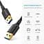 Кабель Ugreen US128 USB 3.0 A Male to Male Cable 2 м чорний (10371) - мініатюра 2
