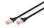 Патч-корд CAT 6 S-FTP, Cu, LSZH AWG 27/7, довжина 0,5 м, чорний DK-1644-005/BL DIGITUS by ASSMANN - мініатюра 1