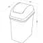 Відро для сміття MBM My Home з кришкою 6 л сіре (BIN-12 6L GRAY) - мініатюра 10