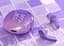 Наушники Acefast беспроводные T9 Crystal (Air) color bluetooth earbuds Grape Purple - миниатюра 3