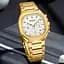 Наручний годинник чоловічий 8459 Gold-White Curren acs0031415 - мініатюра 2