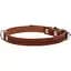 Ошейник одинарный Collar, кожа, 24-32х1,2 см, коричневый - миниатюра 3