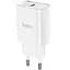 Мережевий зарядний пристрій 1Type-C Hoco N14 20 W White - мініатюра 1