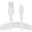 Кабель Belkin USB-A > Lightning зарядка/синхронизация 1м, силиконовый с клипсой, белый teh0013625 - миниатюра 1