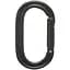 Карабін без муфти Black Diamond Oval Keylock Чорний - мініатюра 1