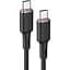 Кабель Acefast C2-03 Type-C to Type-C 3A 60W 1.2 м silicone zinc connectors чорний - мініатюра 1