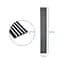 Рейка декоративна Wall Sticker PS 2900х120х12 мм Чорний зі сріблом SW-00002133 - мініатюра 3