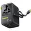 Сетевой универсальный переходник Baseus AG11 45W with retractable cable (2USB-A/1C/1Socket) (E0307F) Cosmic Black - миниатюра 4
