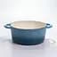 Каструля чавунна емальована Premium Cookware 2.5 л синя HP-1-14-BLUE з кришкою для тушкування та запікання - мініатюра 2