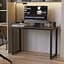 Стол письменный Кнап 2 Ferrum-decor 750x1400x600 Черный металл ДСП Дуб Сонома Трюфель 16 мм (FRD-106406) - миниатюра 1