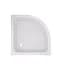 Душова кабіна Latwa SC90x90.SAT.MID.FR полукругла, скло Frost 4 мм + Душовий піддон KAPIELKA ST90x90x26, з панеллю Lidz, Універсальна, хром матовий, глубокий более 20 см - мініатюра 9