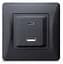 Розетка Videx Binera USB-A + USB-C PD20W чорний графіт (VF-BNCHRUC20-BG) - мініатюра 3