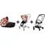 Люлька Cybex Mios Lux R Spring blossom light + Комплект текстилю Cybex Mios Spring blossom light + Шасі для коляски Cybex Mios LS RBA Chrome Black - мініатюра 1