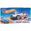 Олівці кольорові Kite Hot Wheels тригранні металевий пенал 12 шт. (HW21-058) - мініатюра 1