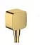Шлангове під'єднання Hansgrohe FixFit E зі зворотнім клапаном Polished Gold Optic 26457990, Золотий - мініатюра 1
