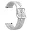 Ремінець для Samsung Galaxy Watch 4 44mm - білий ширина кріплення 20мм силікон Watchbands Flower (W14-1WB61281136) - мініатюра 2