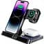 Бездротовий зарядний пристрій Wiwu Wi-W006 3 в 1 Power Air Wireless Charger Black [97686] - мініатюра 2