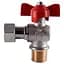 Кран кульовий котловий 1/2″ 301202R кутовий з накидною гайкою Tecnovielle S.p.A. - мініатюра 3