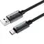 Дата кабель Acefast C19-04 USB to Type-C 3A (1.2m) Black - мініатюра 3