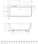 Ванна акриловая Radaway Gloria 160x73 правая + ножки + сифон (WA1-54-160x073P) - миниатюра 2