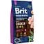 Сухой корм для собак мелких пород Brit Premium Dog Adult S с курицей 8 кг - миниатюра 1