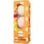 Сяючі бомби для ванн Delia Cosmetics Dairy Fun персик, манго, яблуко 300 г (3 шт. x 100 г) - мініатюра 1