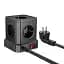 Мережевий зарядний пристрій Hoco NS8 Sharp 5 position (PD20W/1C3A) Desktop Socket Black - мініатюра 1