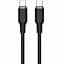 Дата кабель Amaya CC89 Type-C to Type-C 60W (1m) Black - миниатюра 1
