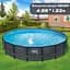 Басейн каркасний круглий AZURO SWING 4,88 × 1,22 м без фільтра колір ротанг для дітей і дорослих - мініатюра 2