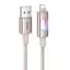 Дата кабель Hoco U144 New USB to Lightning 2.4A (1.2m) Gold - мініатюра 1