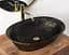 Умивальник Rea Roma marble black mat накладний REA-U5609, Чорний матовий - мініатюра 2