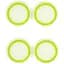 Накладки на стіки Thumb Grips 4-pack для PS4/PS5/Xbox White Green [122996] - мініатюра 4