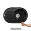 Кухонна мийка Lidz 780x500/200 BLM-14 (LIDZBLM14780500200), Чорний - мініатюра 3